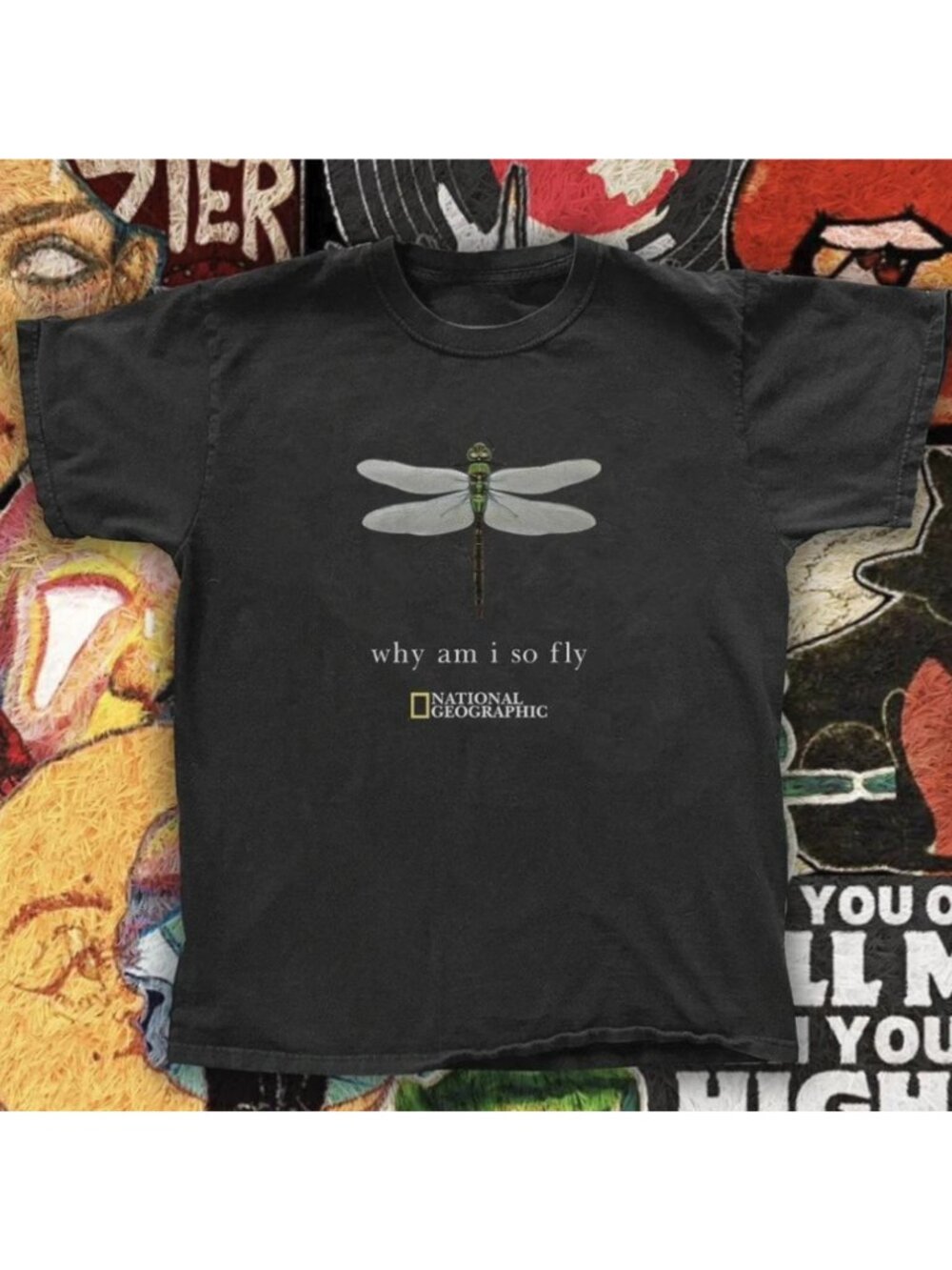 National Geographic “why am I so fly” Reprint T-shirt